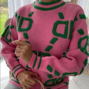 Eye catching fashion sweater/cardigan